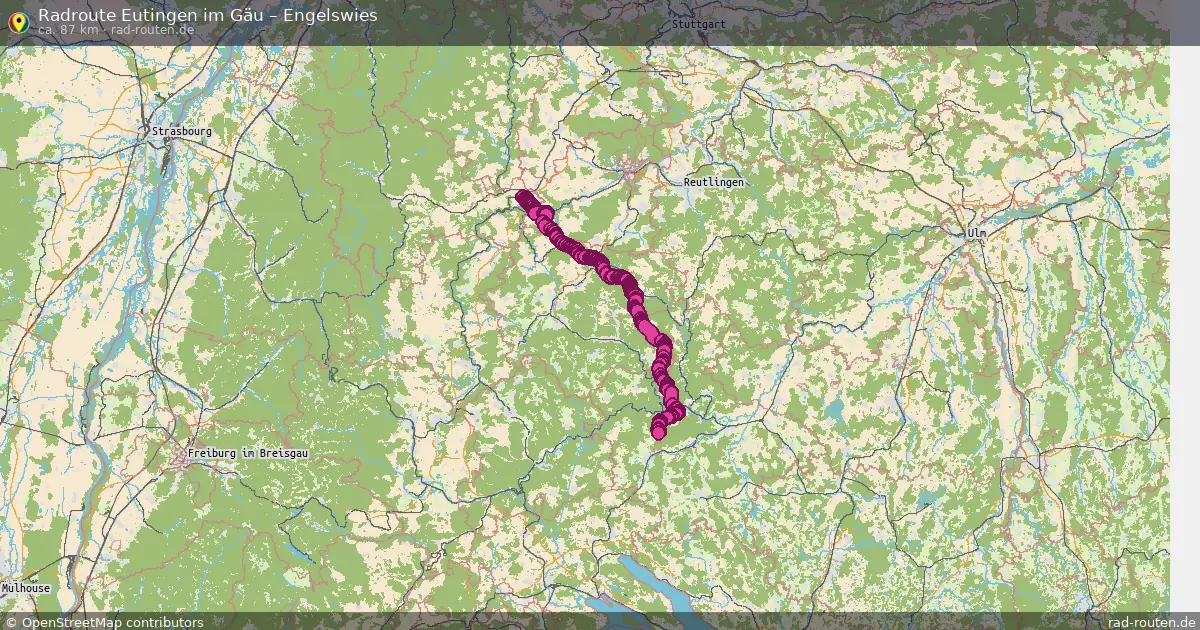 Fahrradroute Eutingen Im Gäu – Engelswies (87 km) – Rad-Routen.de