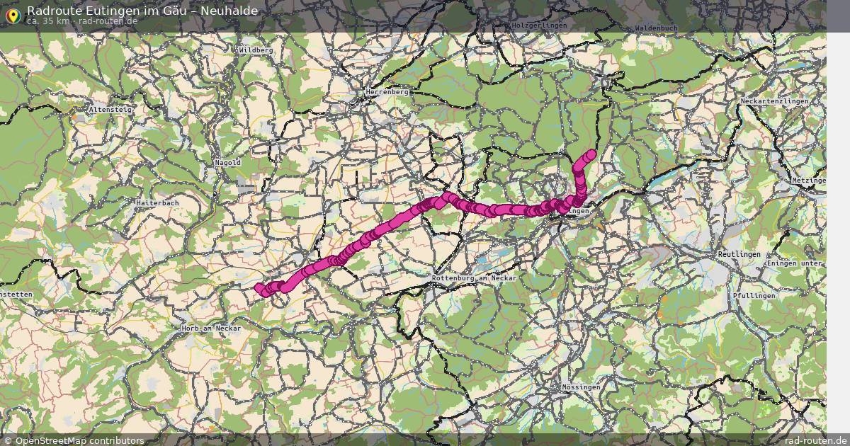 Fahrradroute Eutingen Im Gäu – Neuhalde