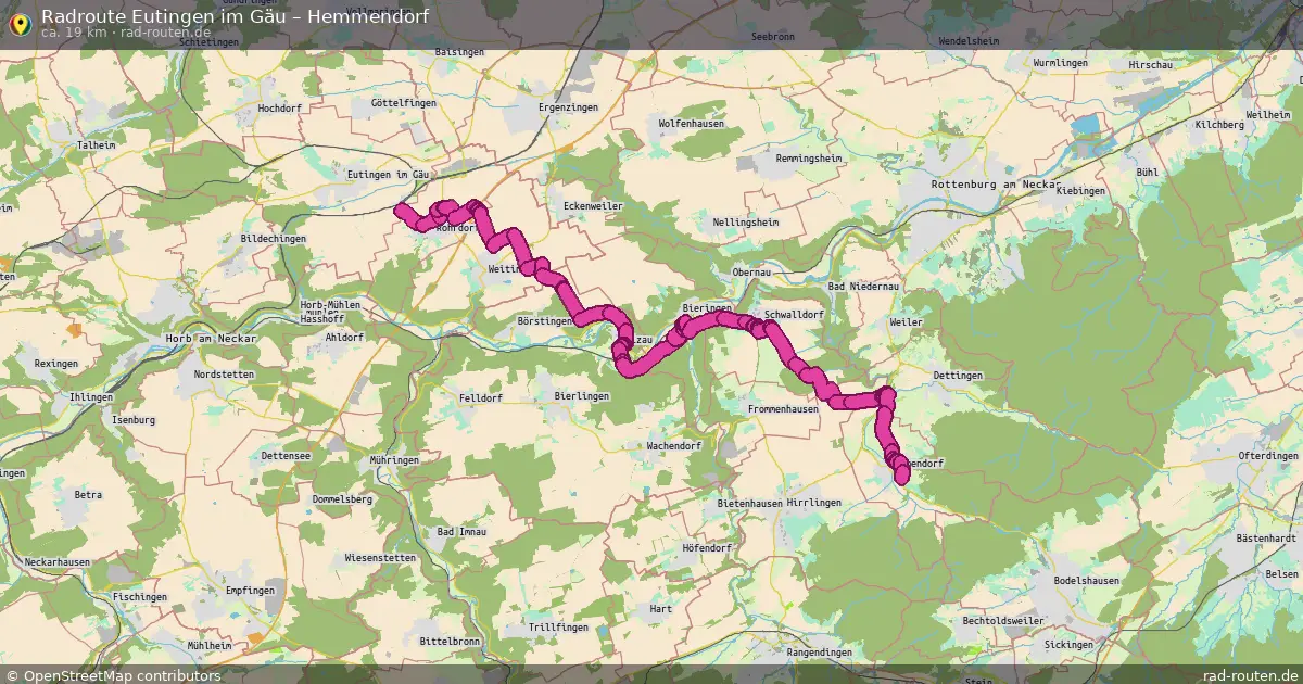 Radtour Eutingen Im Gäu – Hemmendorf