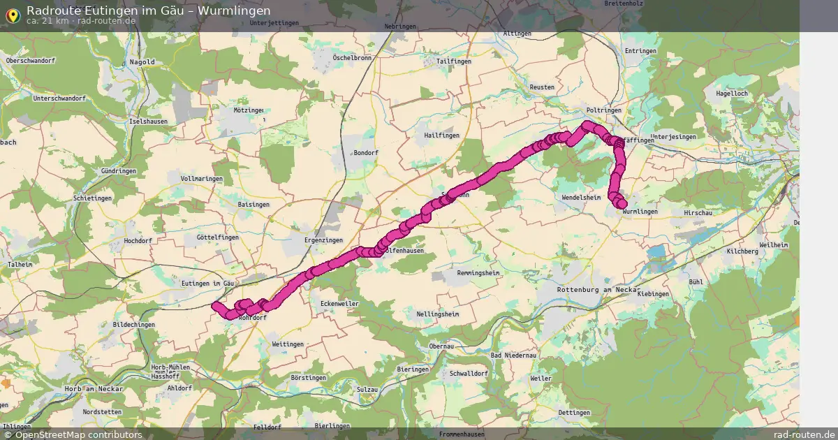 Radtour Eutingen Im Gäu – Wurmlingen
