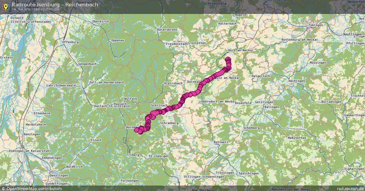 Fahrradroute Isenburg – Reichenbach (64 km) – Rad-Routen.de
