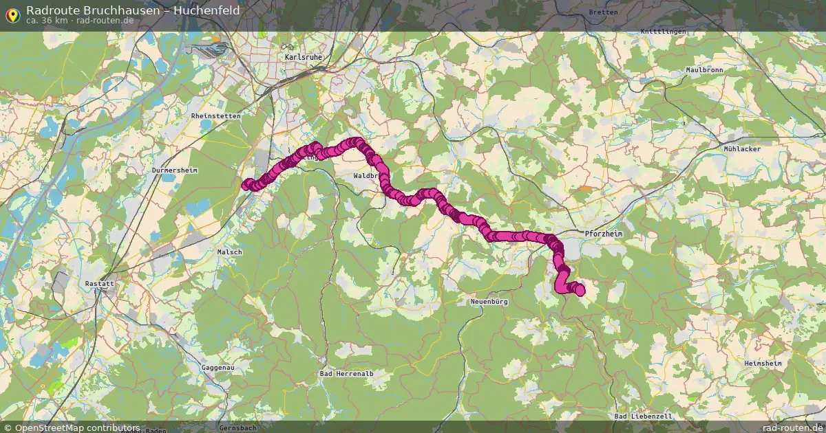 Radtour Bruchhausen – Huchenfeld