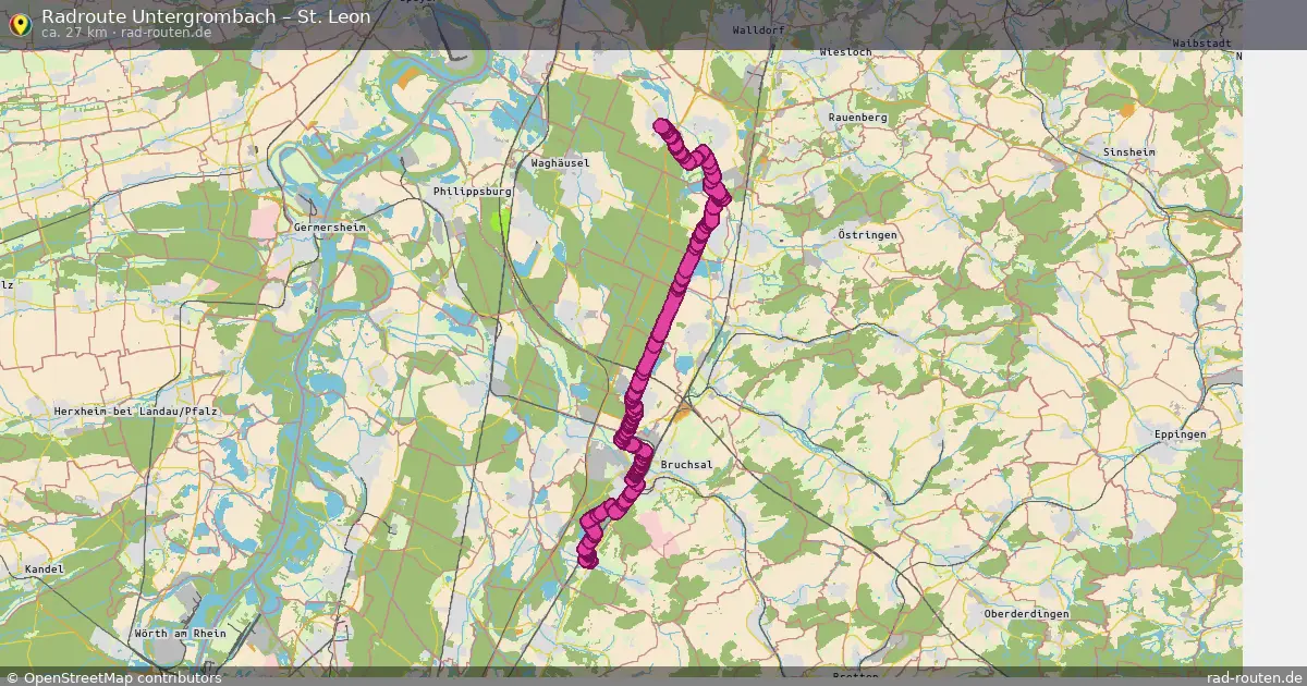 Radtour Untergrombach – St. Leon