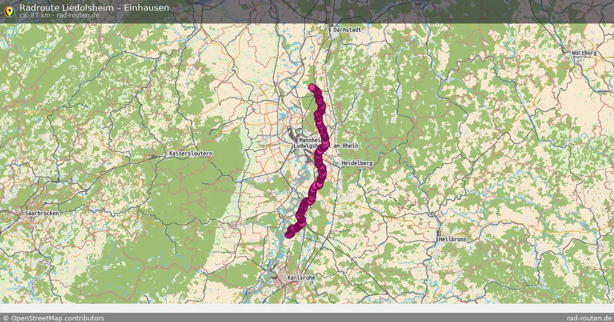 Radtour Liedolsheim – Einhausen