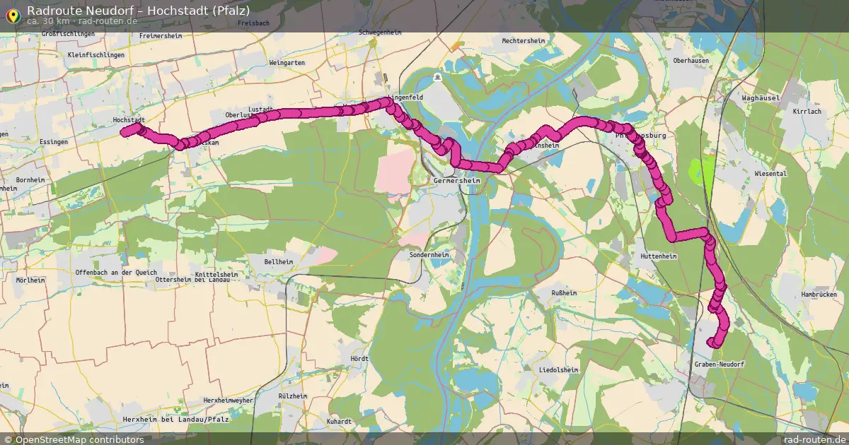 Radtour Neudorf – Hochstadt (Pfalz)