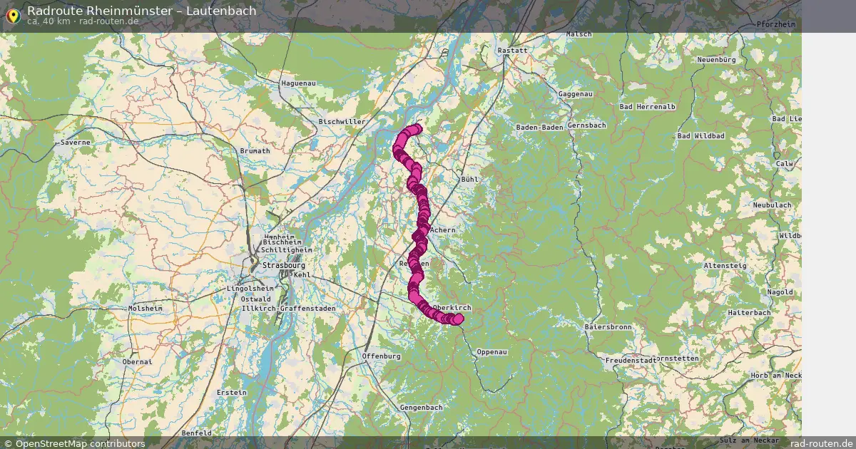 Radtour Rheinmünster – Lautenbach