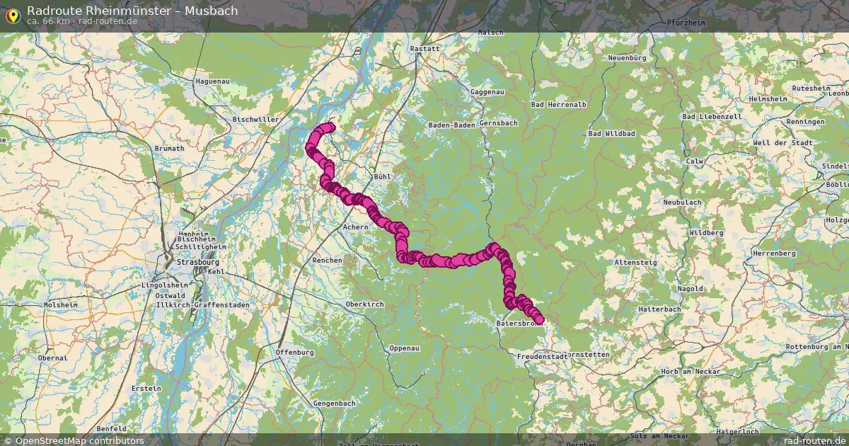 Radtour Rheinmünster – Musbach