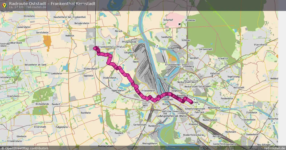 Radtour Oststadt – Frankenthal Kernstadt