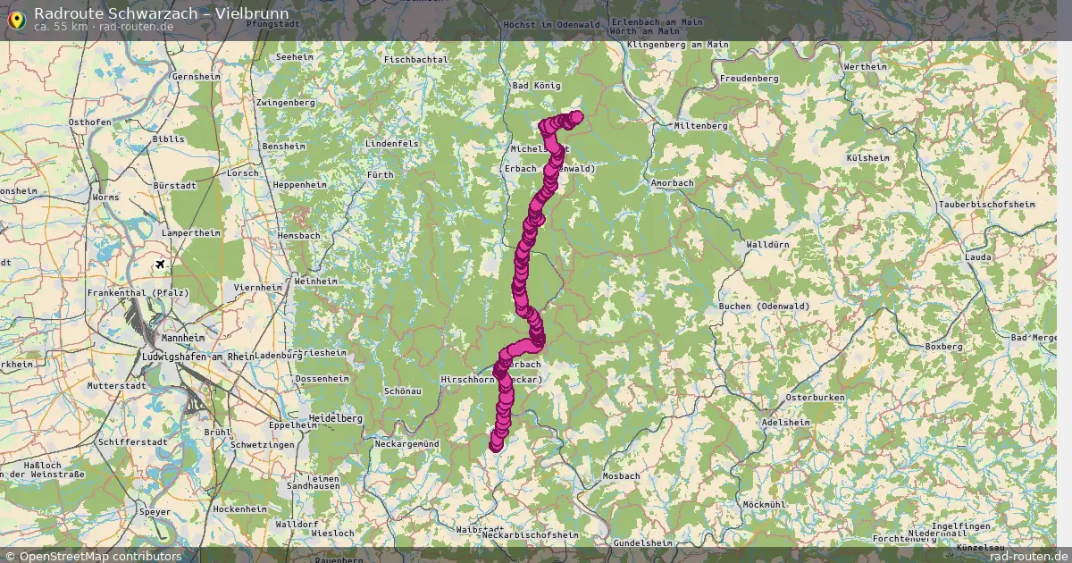 Radtour Schwarzach – Vielbrunn