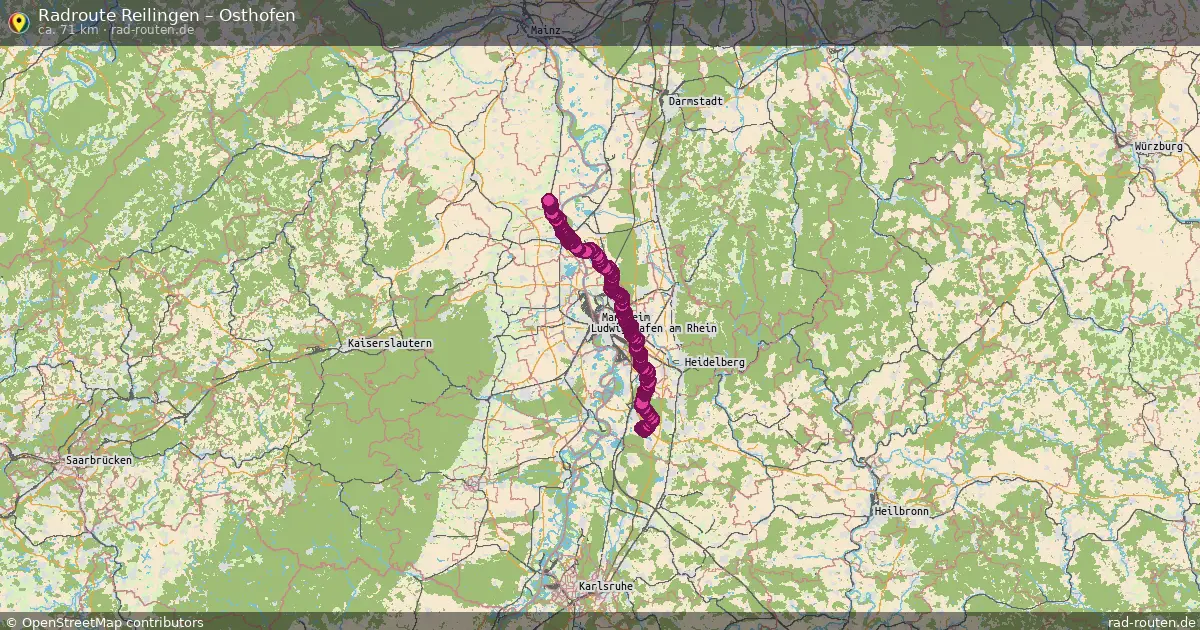 Radtour Reilingen – Osthofen