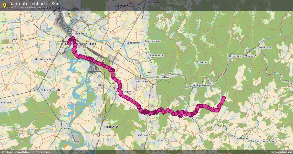 Radtour Lobbach – Süd