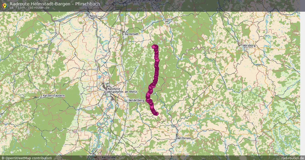 Radtour Helmstadt-Bargen – Pfirschbach