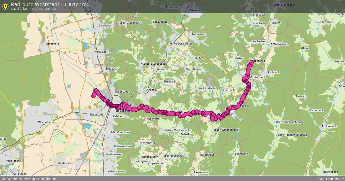 Radtour Weststadt – Hartenrod