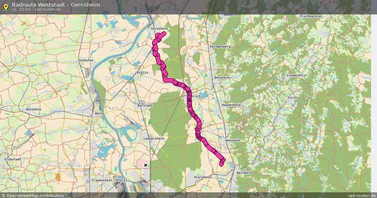 Radtour Weststadt – Gernsheim