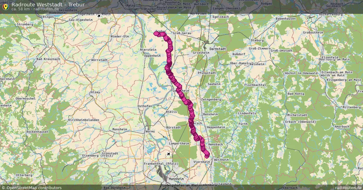 Radtour Weststadt – Trebur