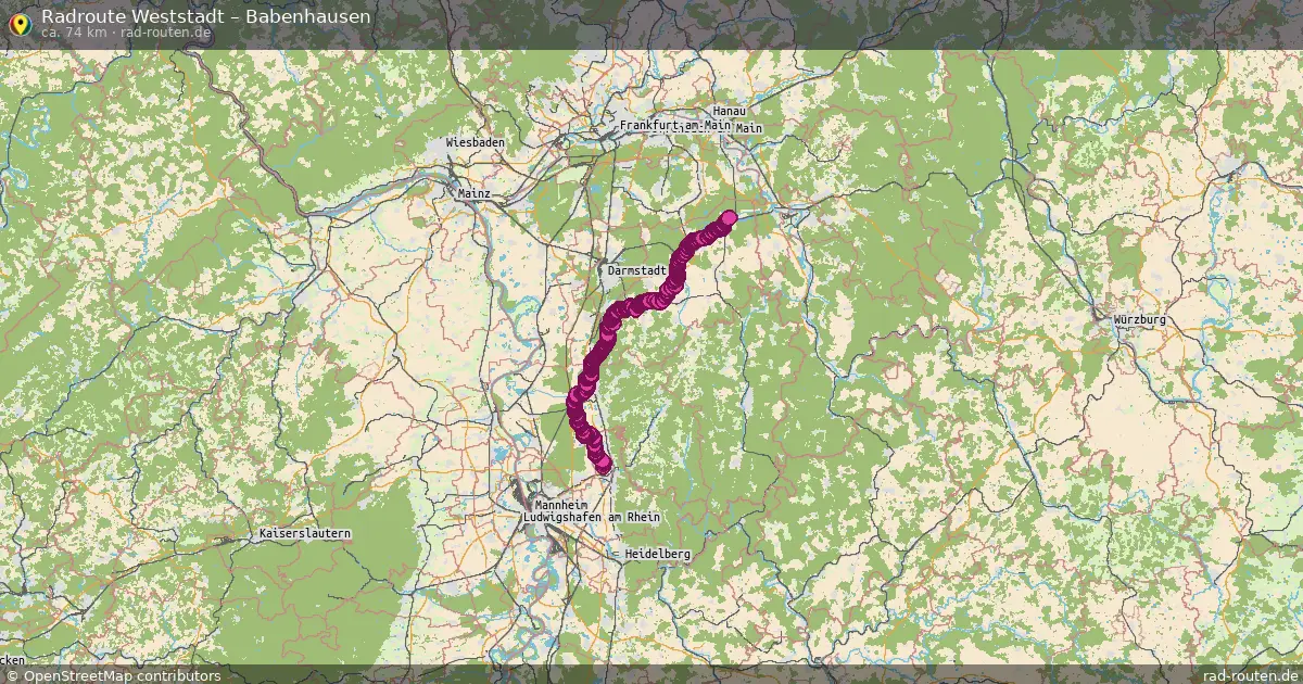 Radtour Weststadt – Babenhausen