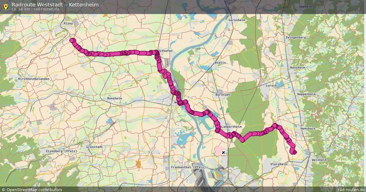 Radtour Weststadt – Kettenheim