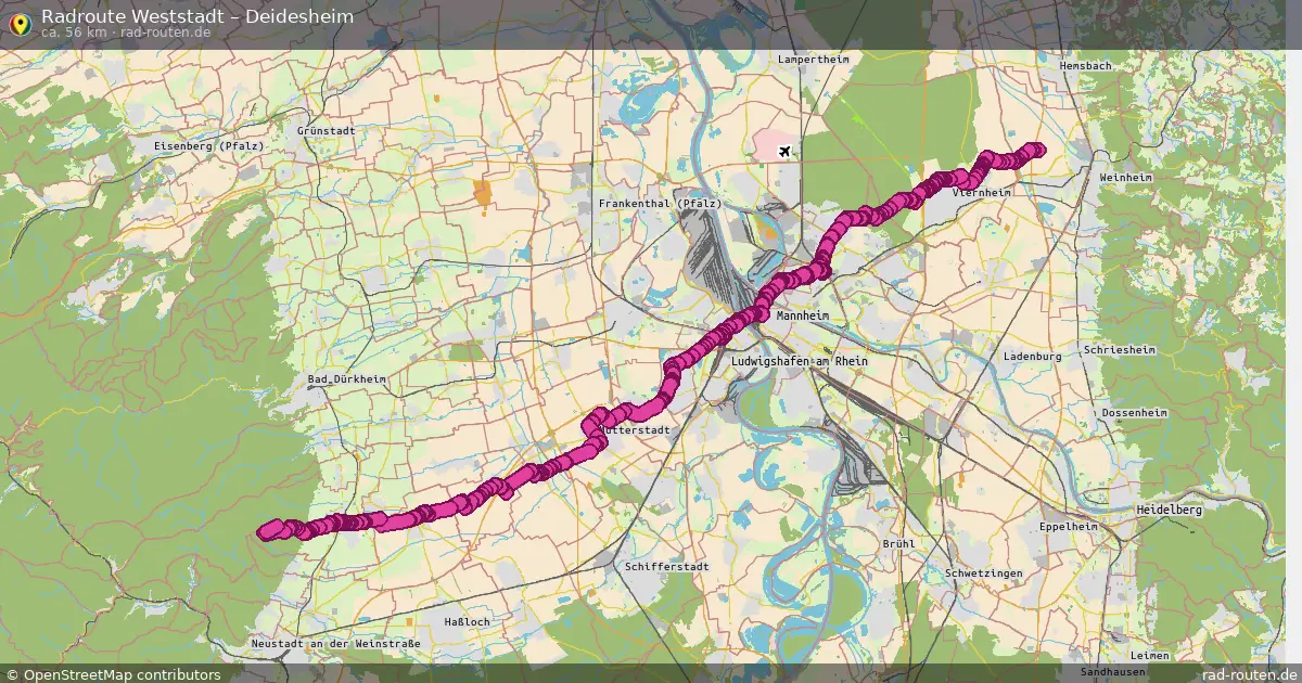 Radtour Weststadt – Deidesheim