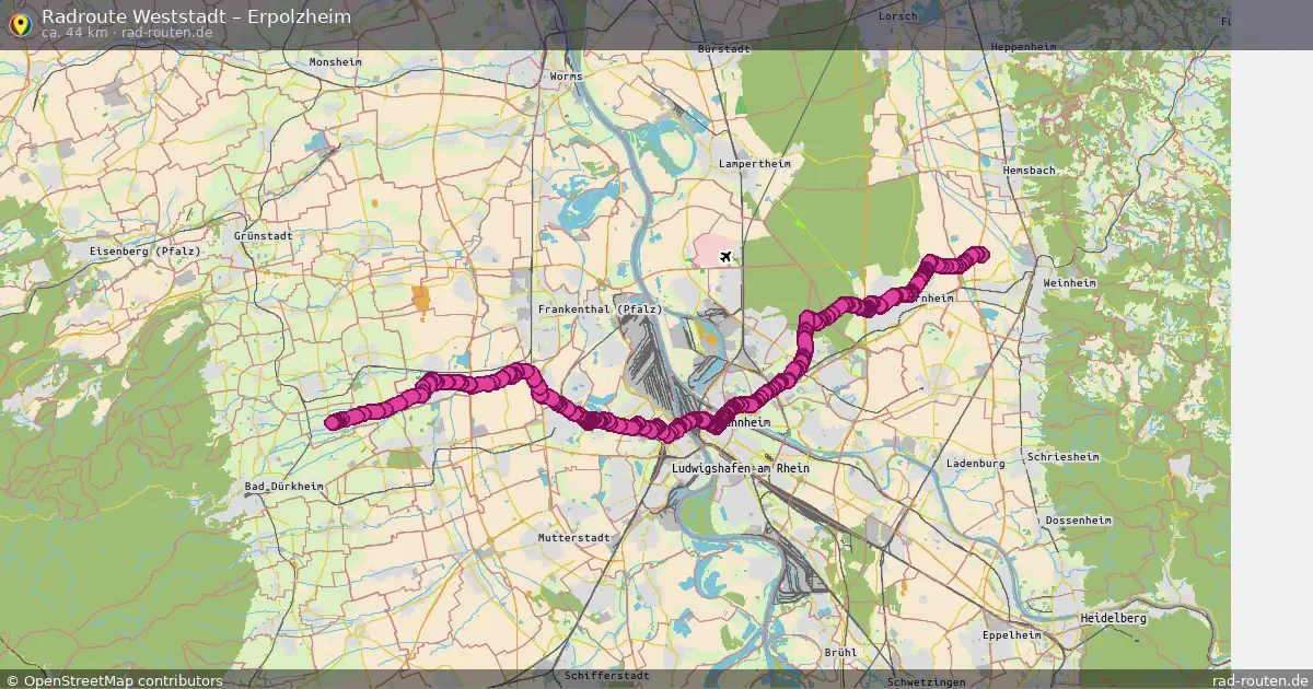 Radtour Weststadt – Erpolzheim