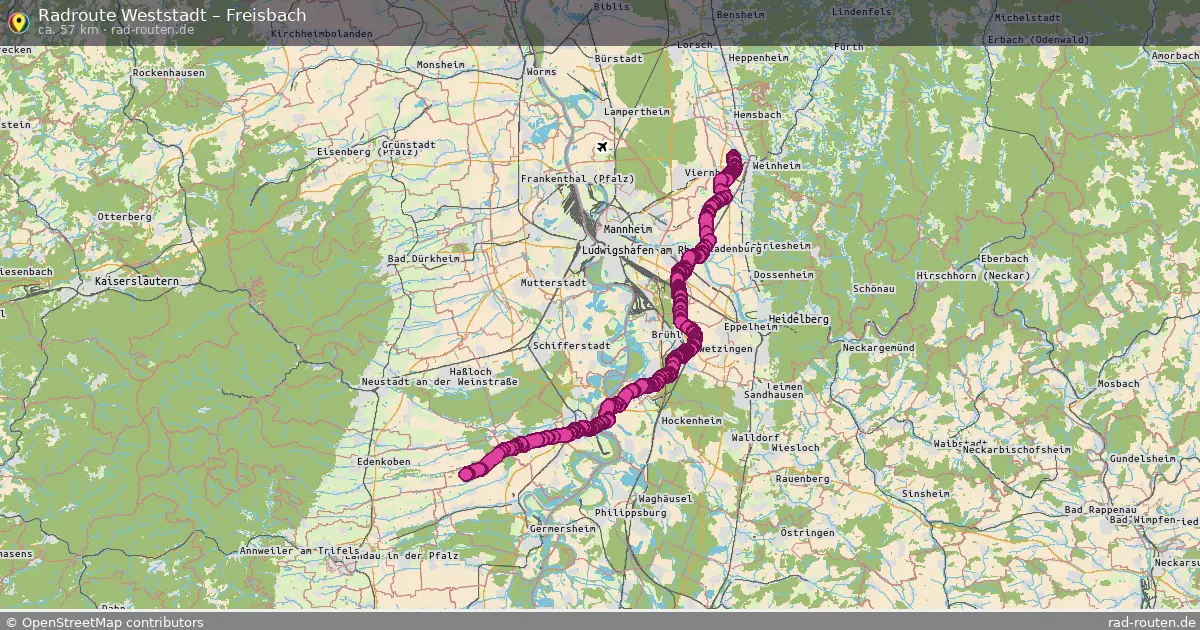 Radtour Weststadt – Freisbach