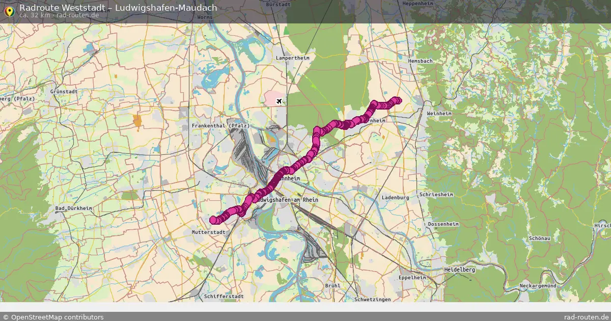 Radtour Weststadt – Ludwigshafen-Maudach