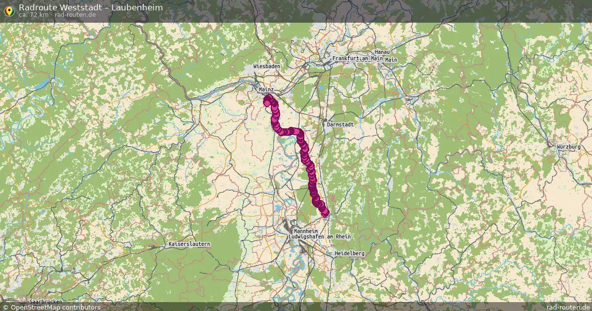 Radtour Weststadt – Laubenheim