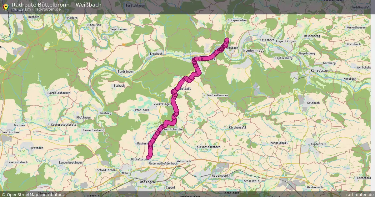 Radtour Büttelbronn – Weißbach