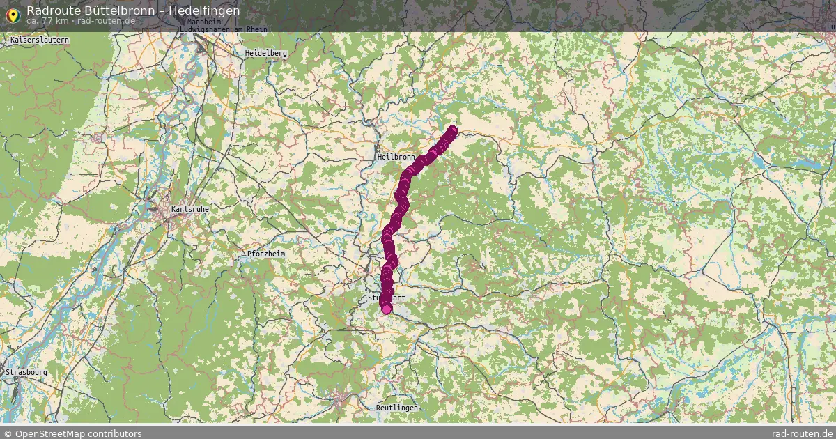 Radtour Büttelbronn – Hedelfingen