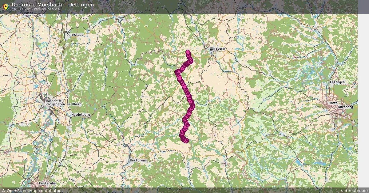 Fahrradroute Morsbach – Uettingen (83 km) – Rad-Routen.de