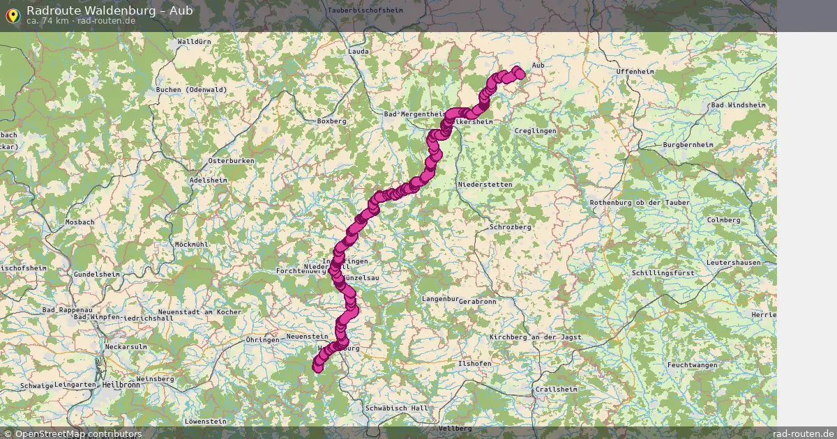 Radtour Waldenburg – Aub