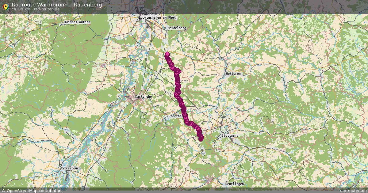 Radtour Warmbronn – Rauenberg