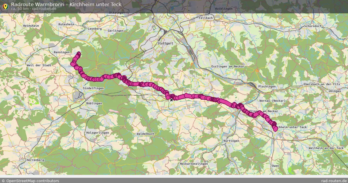 Radtour Warmbronn – Kirchheim Unter Teck