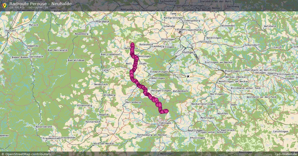 Fahrradroute Perouse – Neuhalde (44 km) – Rad-Routen.de