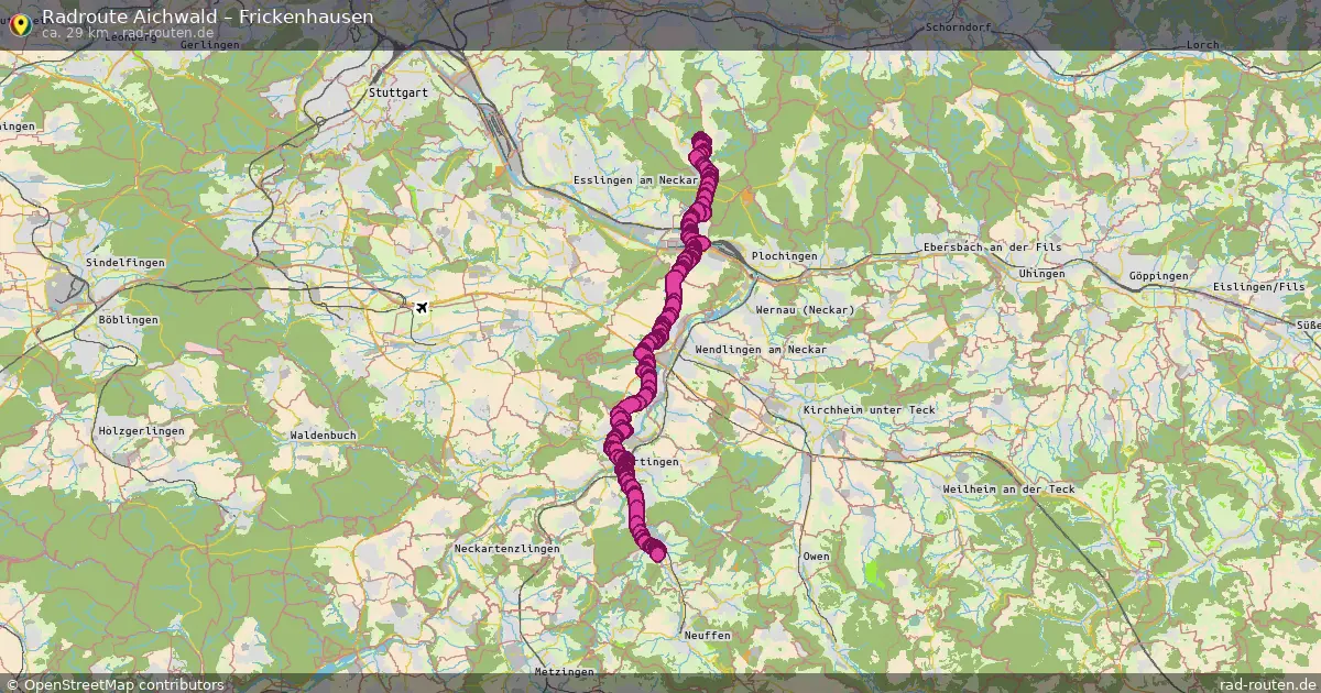 Radtour Aichwald – Frickenhausen