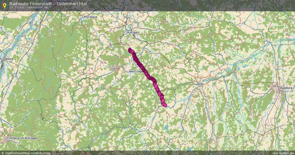 Radtour Filderstadt – Untermarchtal