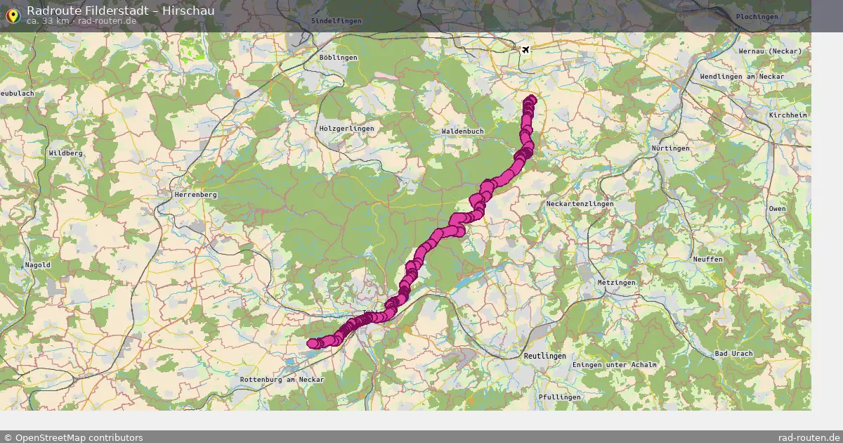 Radtour Filderstadt – Hirschau