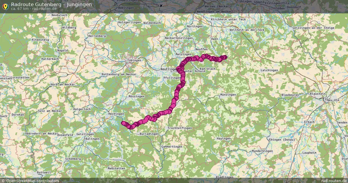 Radtour Gutenberg – Jungingen