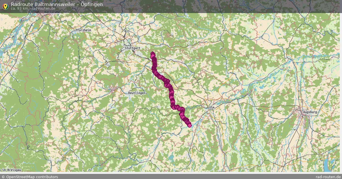 Radtour Baltmannsweiler – Öpfingen