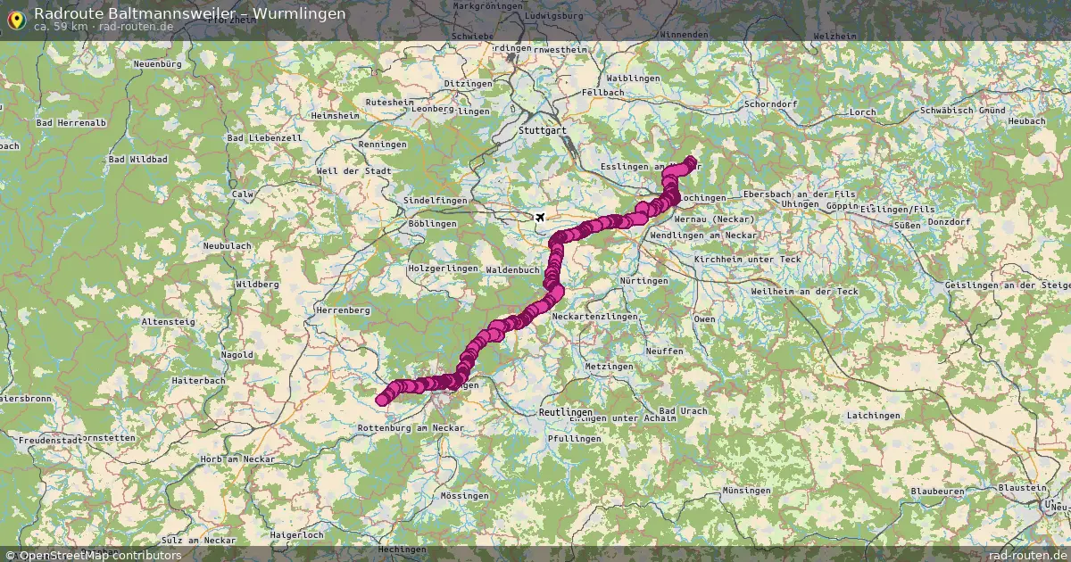 Radtour Baltmannsweiler – Wurmlingen