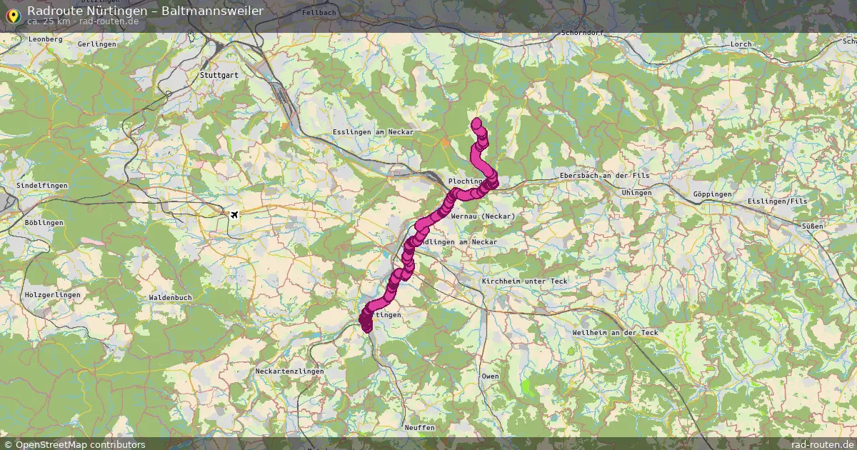 Radtour Nürtingen – Baltmannsweiler