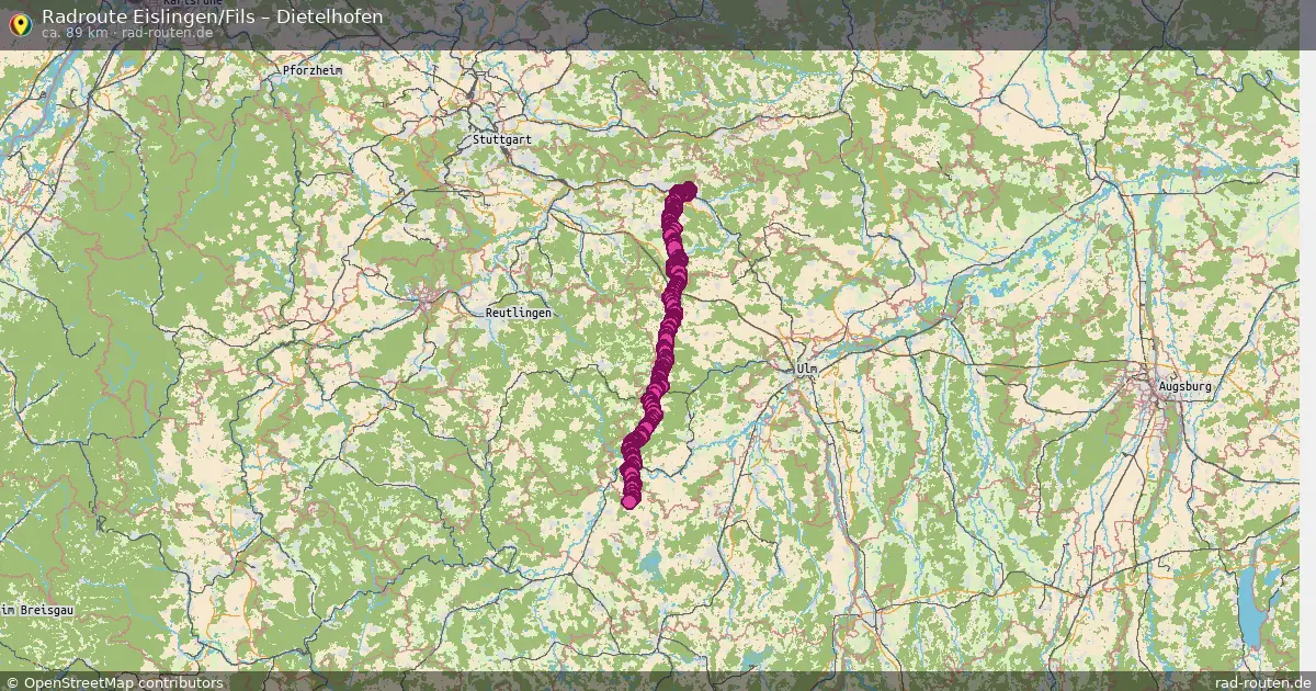 Fahrradroute Eislingen Fils – Dietelhofen