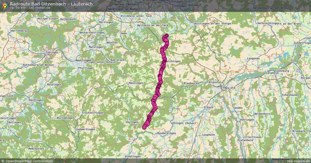 Radtour Bad Ditzenbach – Lauterach
