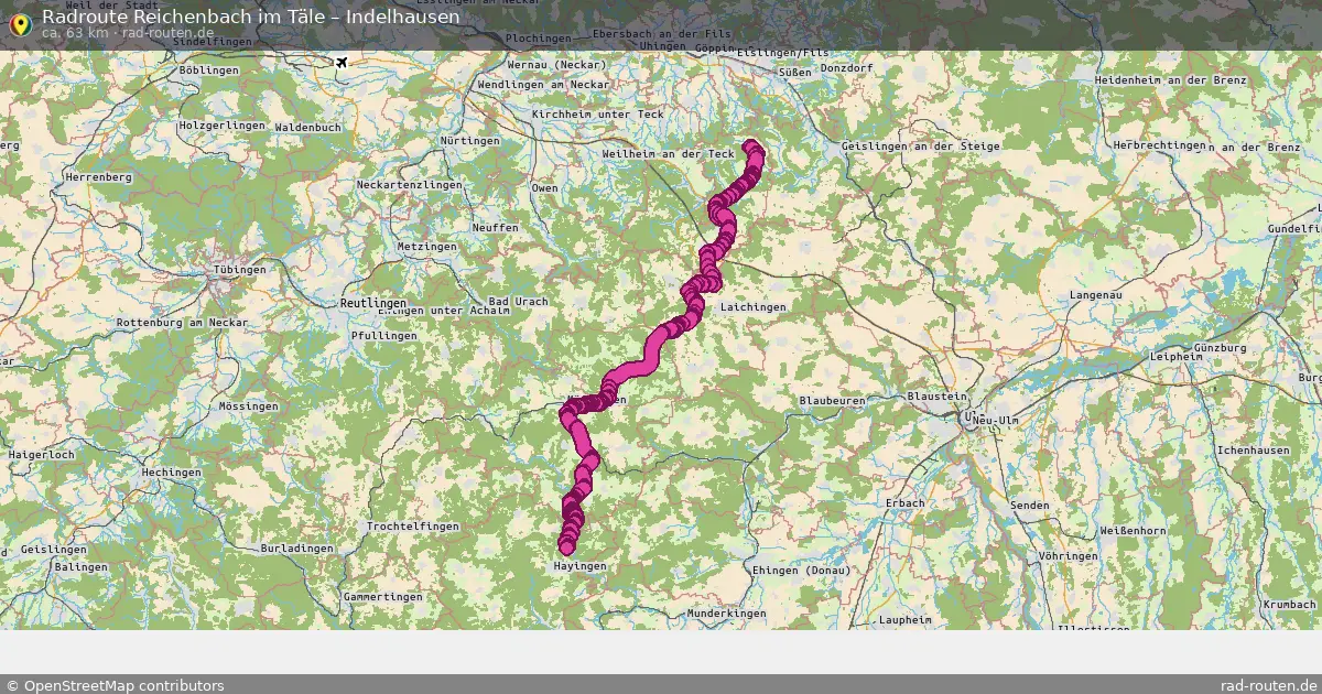 Radtour Reichenbach Im Täle – Indelhausen