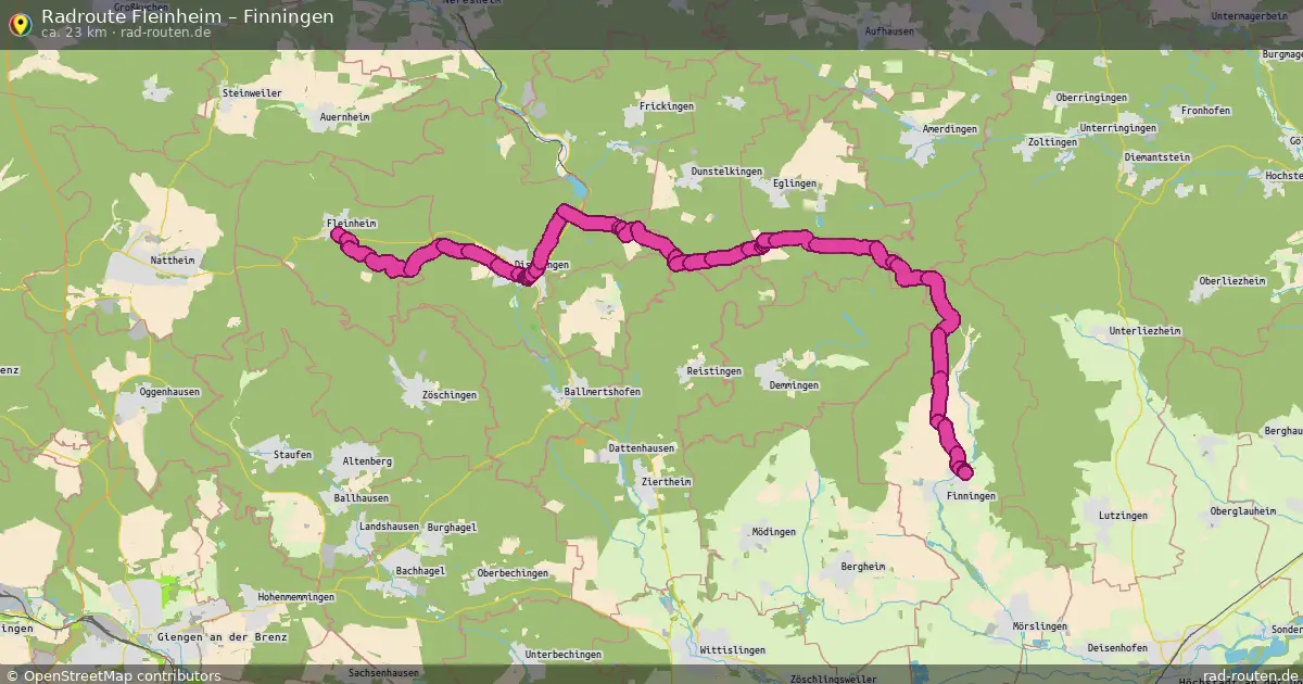 Radtour Fleinheim – Finningen