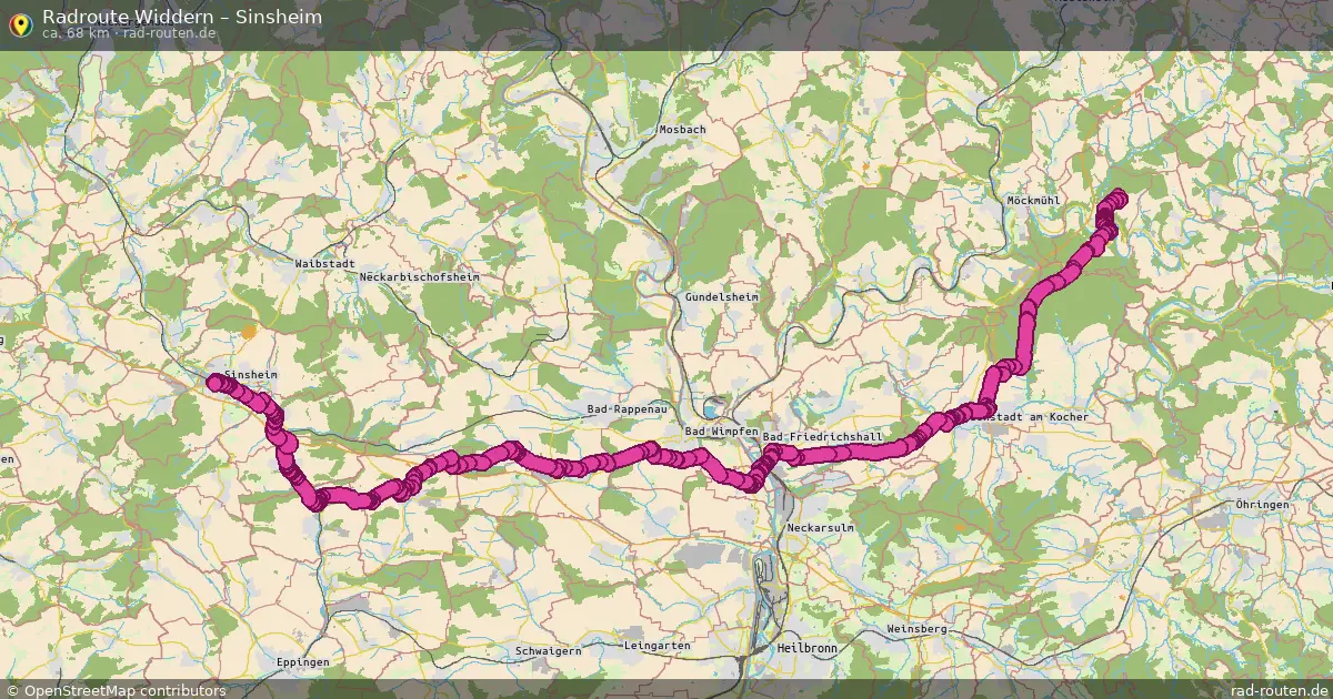 Radtour Widdern – Sinsheim