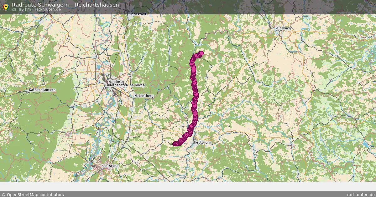 Fahrradroute Schwaigern – Reichartshausen