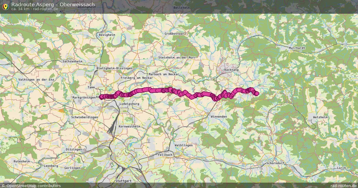 Radtour Asperg – Oberweissach