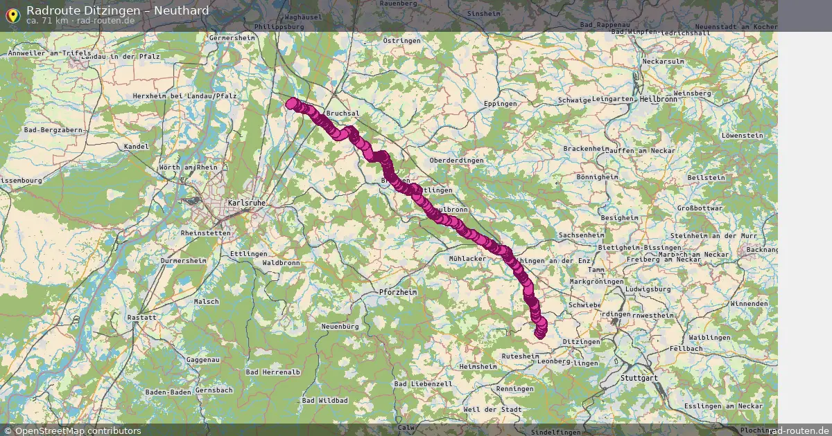 Radtour Ditzingen – Neuthard