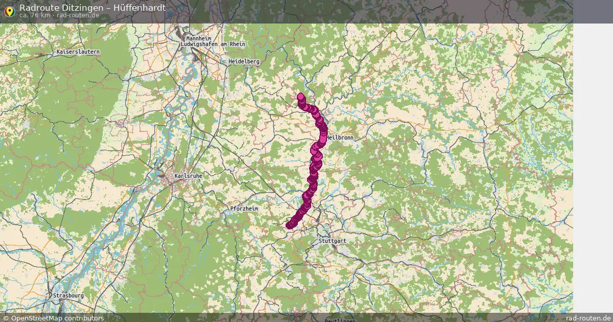 Radtour Ditzingen – Hüffenhardt
