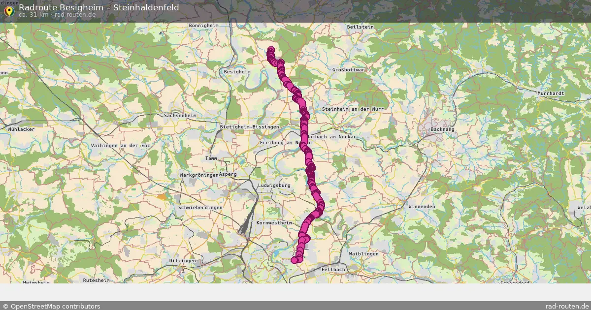 Radtour Besigheim – Steinhaldenfeld